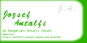 jozsef antalfi business card